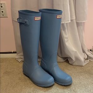 Light Blue Hunter Boots